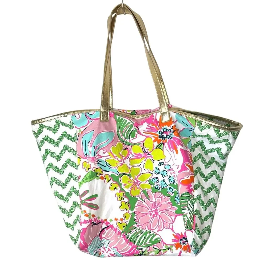 Lilly Pulitzer Target Weekender Luggage XL Tote Bag Nosie Posey NWOT